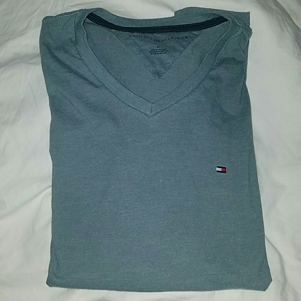 Mens Tommy Hilfiger V-neck T Shirt